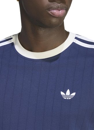 Adidas KS7448 3S TEE STR Mavi Bisiklet Yaka Dar Düz Erkek T-Shirt