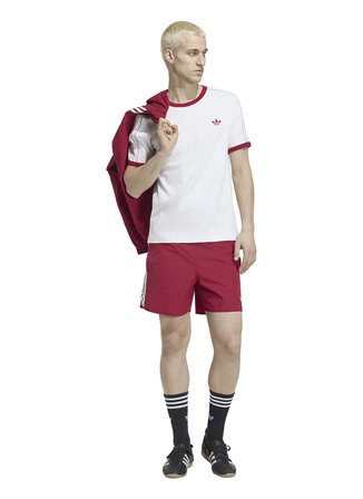 Adidas KS7449 3S TEE STR Beyaz Bisiklet Yaka Dar Düz Erkek T-Shirt