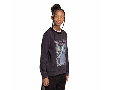 Adidas GFX CRW Çocuk Günlük Sweatshirt KQ6084 Siyah
