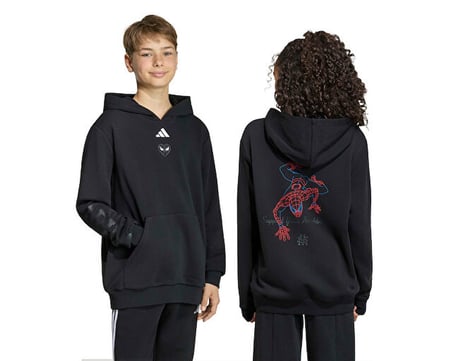 Adidas J MARVEL SPIDER-MAN HD Çocuk Günlük Sweatshirt KG6130 Siyah