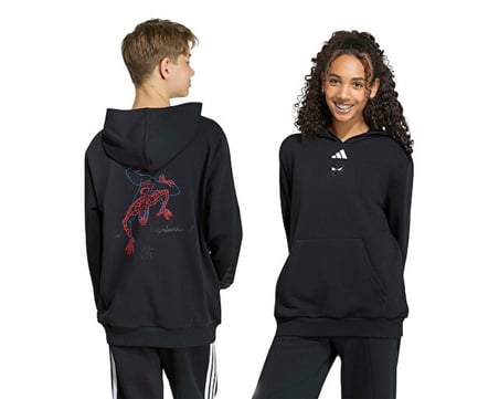 Adidas J MARVEL SPIDER-MAN HD Çocuk Günlük Sweatshirt KG6130 Siyah