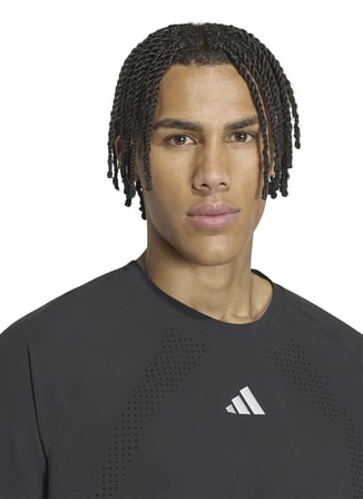 Adidas KQ8649 adi365 HYBO T M Siyah Bisiklet Yaka Düz Erkek T-Shirt