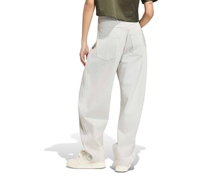 Adidas HIGH RISE BARREL LEG DENIM PANT Kadın Günlük Pantolon KQ6475 Gri