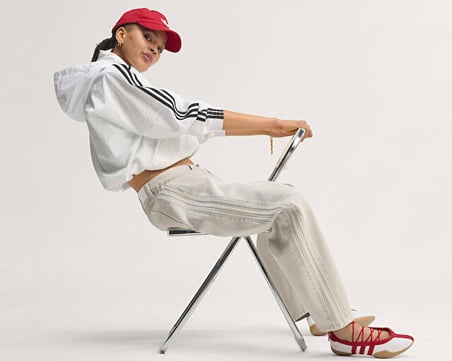 Adidas HIGH RISE BARREL LEG DENIM PANT Kadın Günlük Pantolon KQ6475 Gri