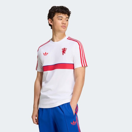 adidas Manchester United Originals Erkek Beyaz T-Shirt