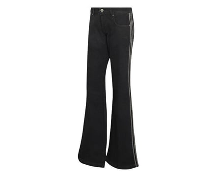 Adidas SST LOW RISE FLARED LEG DENIM PANT Kadın Günlük Pantolon KS9214 Siyah