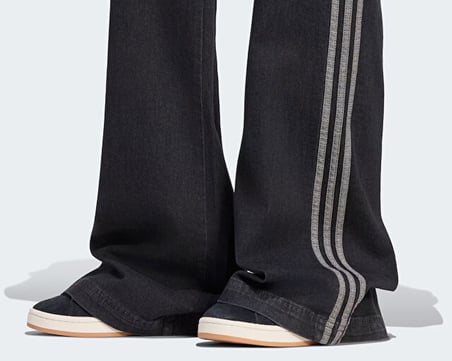 Adidas SST LOW RISE FLARED LEG DENIM PANT Kadın Günlük Pantolon KS9214 Siyah