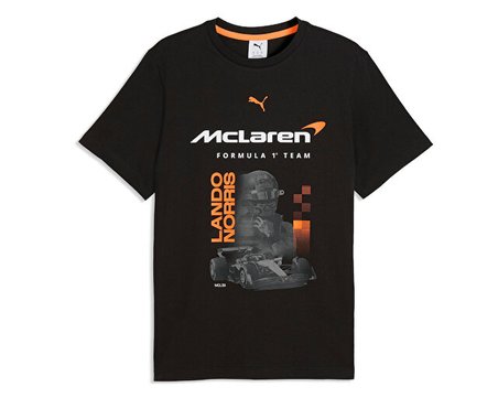 Puma Mclaren Racıng Drıver Tee Norrıs Erkek Günlük Tişört 63745101 Siyah
