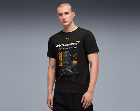 Puma Mclaren Racıng Drıver Tee Norrıs Erkek Günlük Tişört 63745101 Siyah