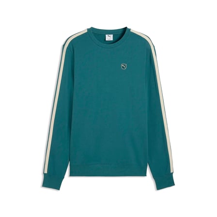 Puma ESS ELEVATED Crew TR TK Erkek Yeşil Sweatshirt 69570141
