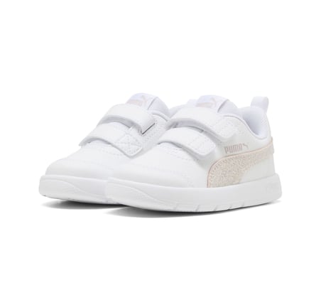 408382-01 Puma Courtflex V3 Glitz V Inf Bebek Spor Ayakkabı Beyaz