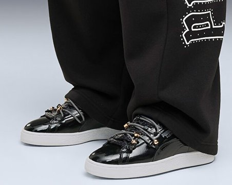 Puma SUEDE BLOOM PATENT WNS Kadın Günlük Ayakkabı 40900102 Siyah