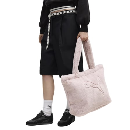 092765-02 Puma Up Faux Fur Shopper Çanta Pembe