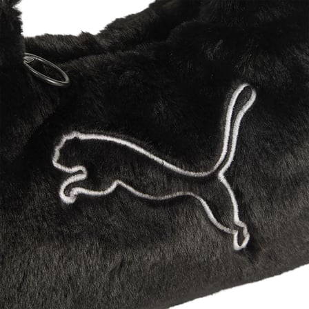 092766-01 Puma Up Faux Fur Small Prism Bag Çanta Siyah