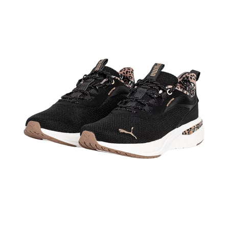 313963-01 Puma Softride Charm Animal Wns Kadın Spor Ayakkabı Siyah
