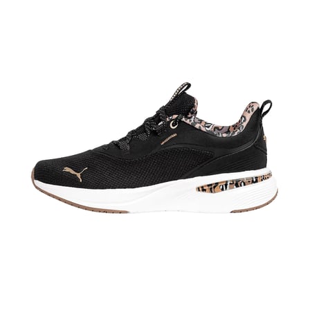 313963-01 Puma Softride Charm Animal Wns Kadın Spor Ayakkabı Siyah