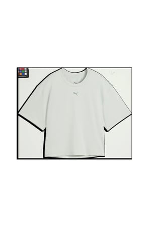 W CLOUDSPUN RELAXED TEE Yeşil Kadın T-Shirt