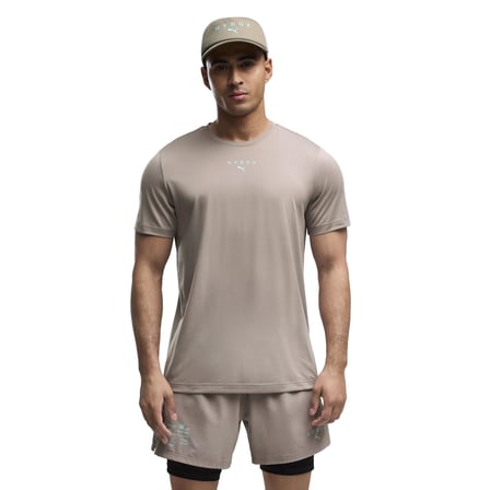 529233-81 Puma X Hyrox M Poly Graphıc Tee Erkek T-Shirt Bej