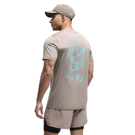 529233-81 Puma X Hyrox M Poly Graphıc Tee Erkek T-Shirt Bej