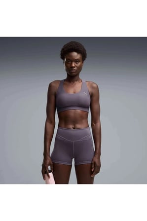 CLOUDSPUN BRA - MID Gri Kadın Sporcu Sütyeni