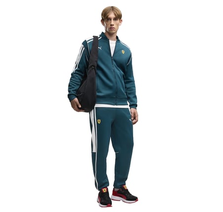637057-14 Puma Ferrari Mt7 Track Jkt Erkek Ceket Yeşil
