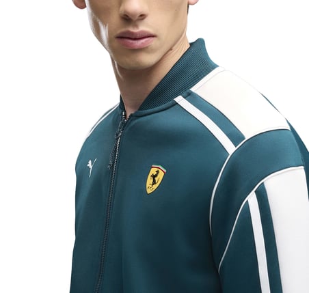 637057-14 Puma Ferrari Mt7 Track Jkt Erkek Ceket Yeşil