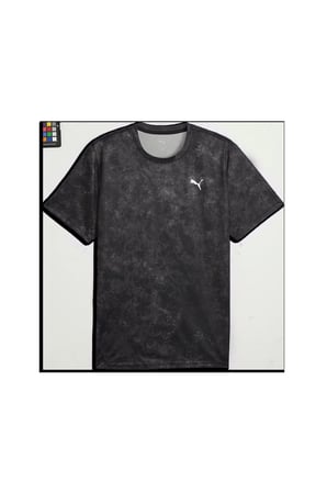 M TAD ESSENTIALS AOP TEE Siyah Erkek T-Shirt