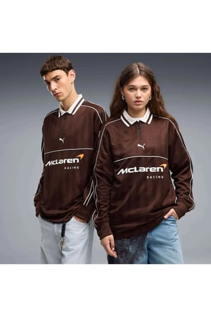 McLaren Racing LS Jersey Erkek Kahverengi T-Shirt & Polo
