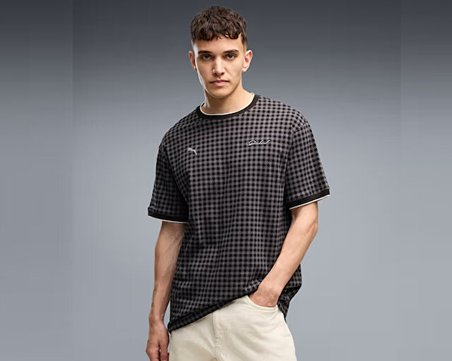 Puma PL LIFESTYLE TEE Erkek Günlük Tişört 63710401 Siyah