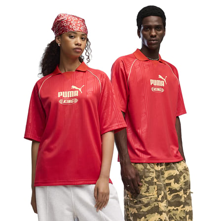 King Boxy Unisex Kırmızı Günlük Stil Forma 63672411