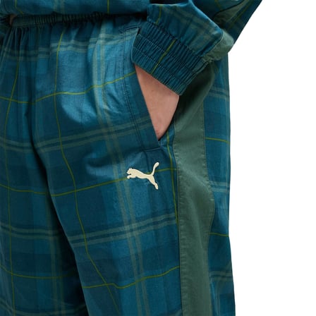 Puma T7 Tartan Track Erkek Yeşil Pantolon