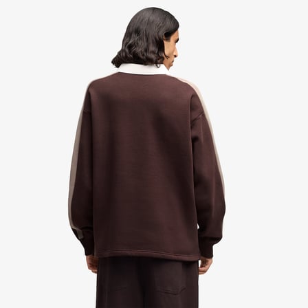 Puma T7 Relaxed Polo Crew Erkek Kahverengi Sweatshirt