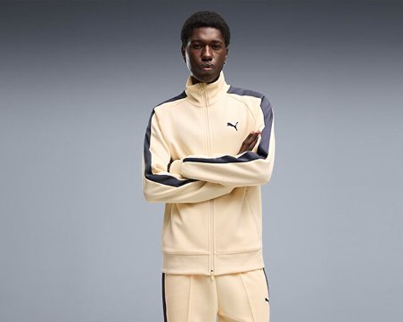 Puma T7 ALWAYS ON TRACK JACKET Erkek Günlük Ceket 62958788 Krem