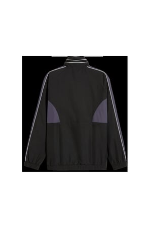 T7 Relaxed Woven Track Jacke Siyah Erkek Ceket