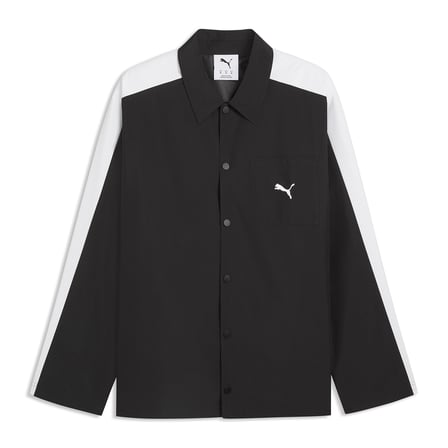 T7 Relaxed Woven Erkek Siyah Günlük Stil Gömlek 63836201