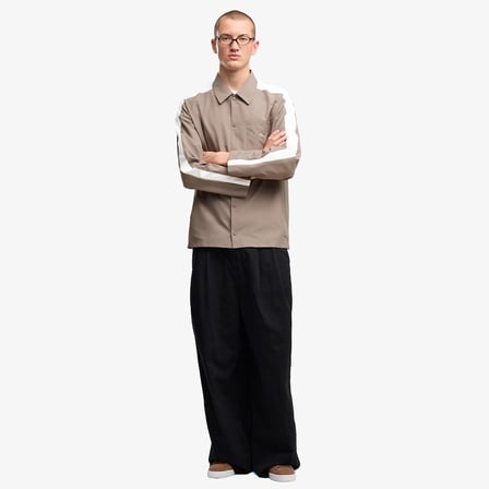 Puma T7 Relaxed Woven Overshirt Erkek Gri Gömlek