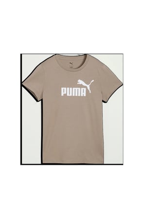 ESS No. 1 Logo Tee Bej Kadın T-Shirt