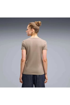 ESS No. 1 Logo Tee Bej Kadın T-Shirt