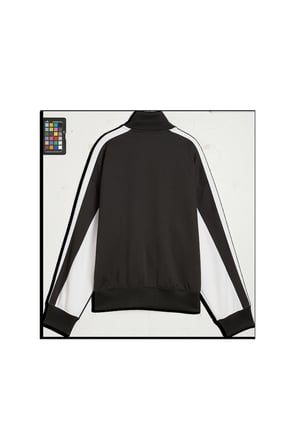T7 Relaxed Track Jacket Siyah Kadın Ceket