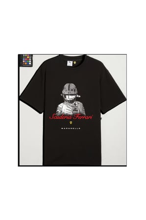 Ferrari Graphic Tee 2 Siyah Erkek T-Shirt & Polo