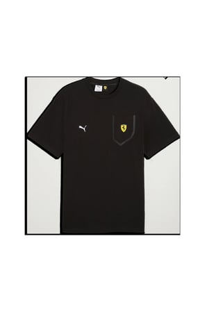 Ferrari Tech TEE Siyah Erkek T-Shirt & Polo