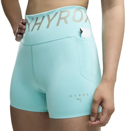 x Hyrox Pwrmode 4" Short Kadın Yeşil Antrenman Tayt 52915120