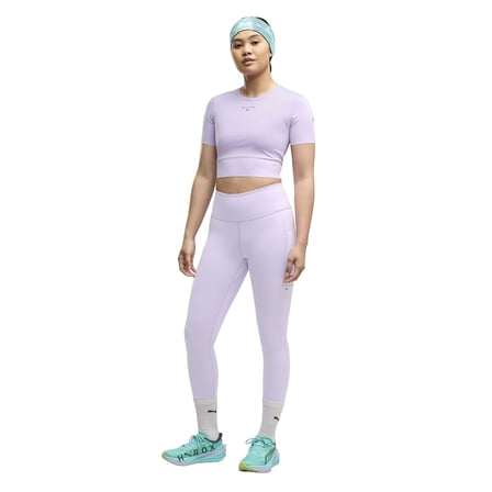 529328-46 Puma X Hyrox W Pwrmode Crop Tee Kadın Şort Ve Kapri Mor
