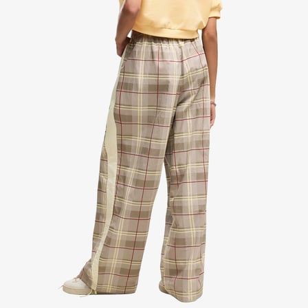 Puma T7 Tartan Woven Kadın Gri Pantolon