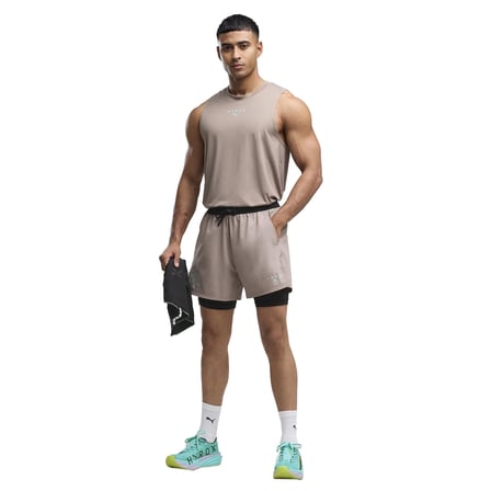 529236-81 Puma X Hyrox M 2In1 Pwrmode Short Erkek Şort Ve Kapri Bej