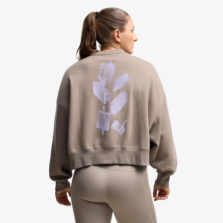 Puma X Hyrox Heavyweight Crew Kadın Bej Sweatshirt