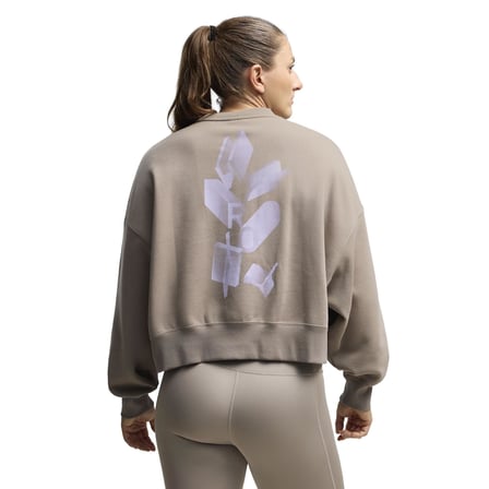 529249-81 Puma X Hyrox W Heavyweıght Crew Kadın Sweatshirt Bej