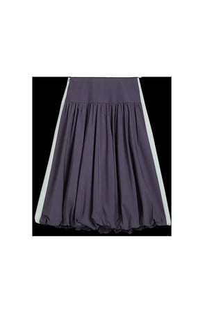 T7 Balloon Midi Skirt Mavi Kadın Etek
