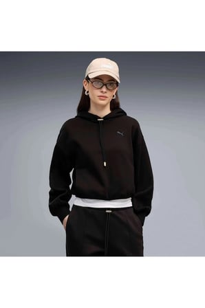 HER Hoodie Siyah Kadın Sweatshirt