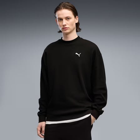 Puma ESS ELEVATED Relaxed Materia Siyah Sweatshirts 694308 01